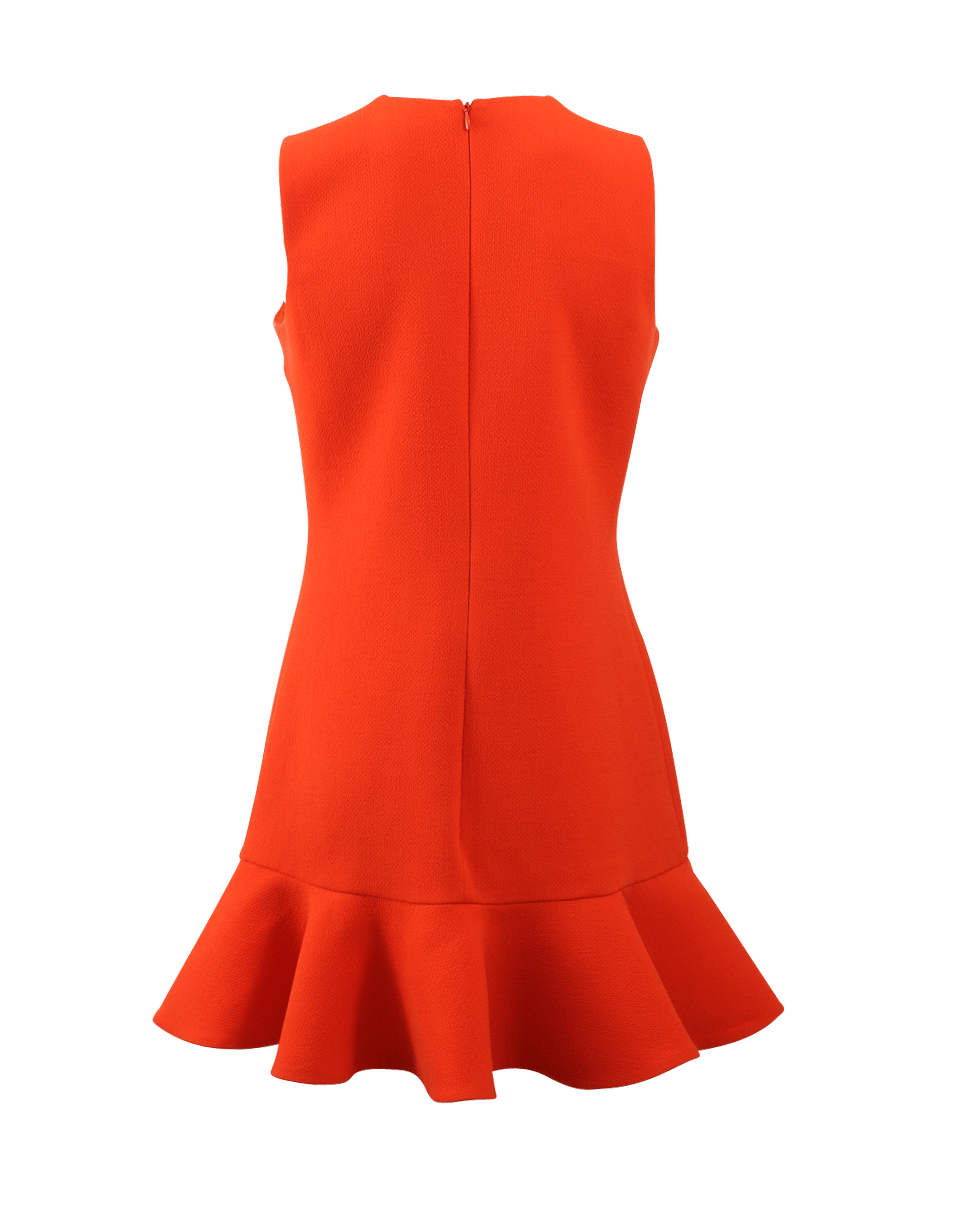 VICTORIA BY V. BECKHAM-Flounce Hem Shift Dress-