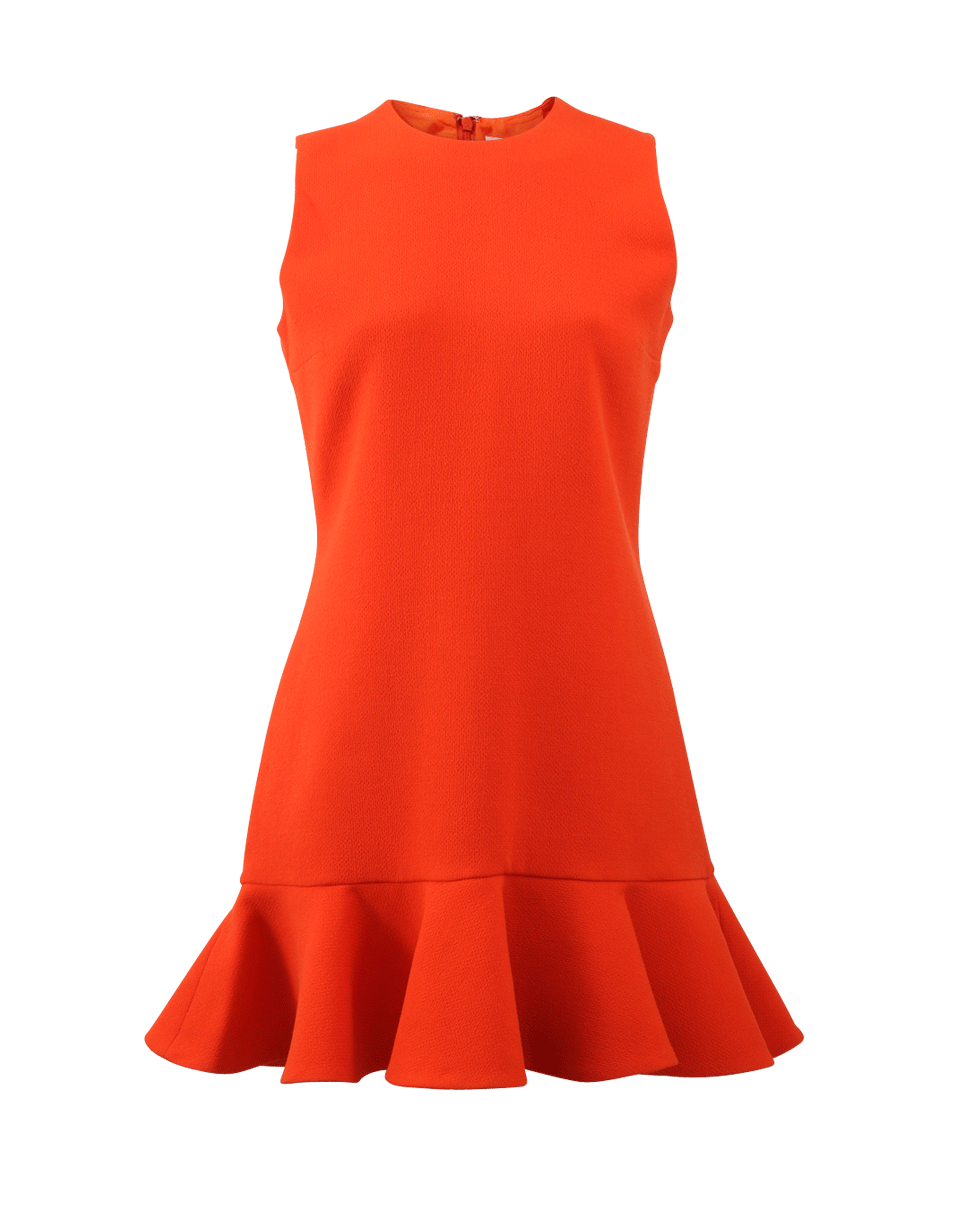 VICTORIA BY V. BECKHAM-Flounce Hem Shift Dress-