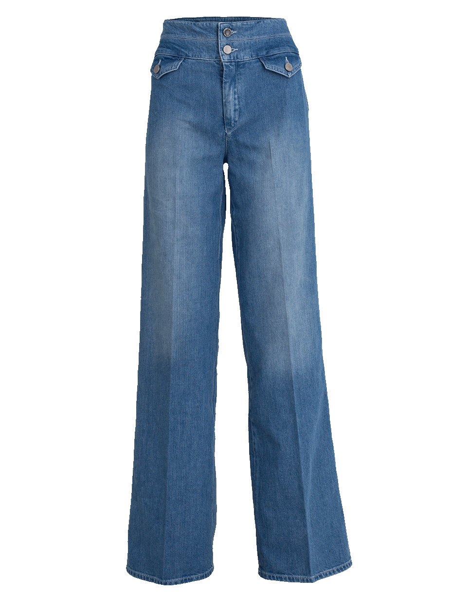 VICTORIA BY V. BECKHAM-70'S Wide Leg Jean-
