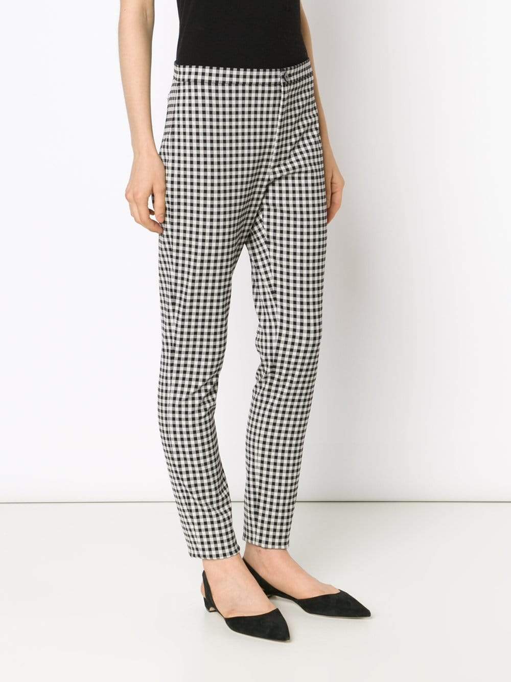 VICTORIA BY V. BECKHAM-Skinny Gingham Pant-