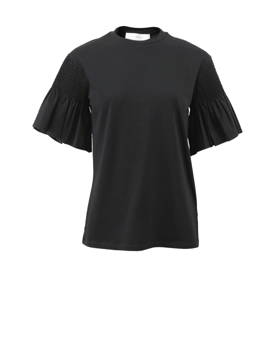 VICTORIA BY V. BECKHAM-Smocked Sleeve Tee-