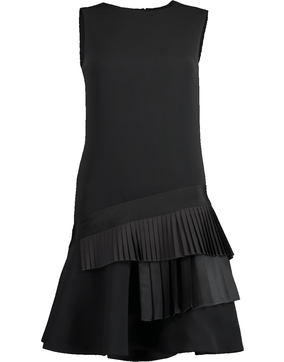 VICTORIA VICTORIA BECKHAM-Asymmetrical Pleated Dress-