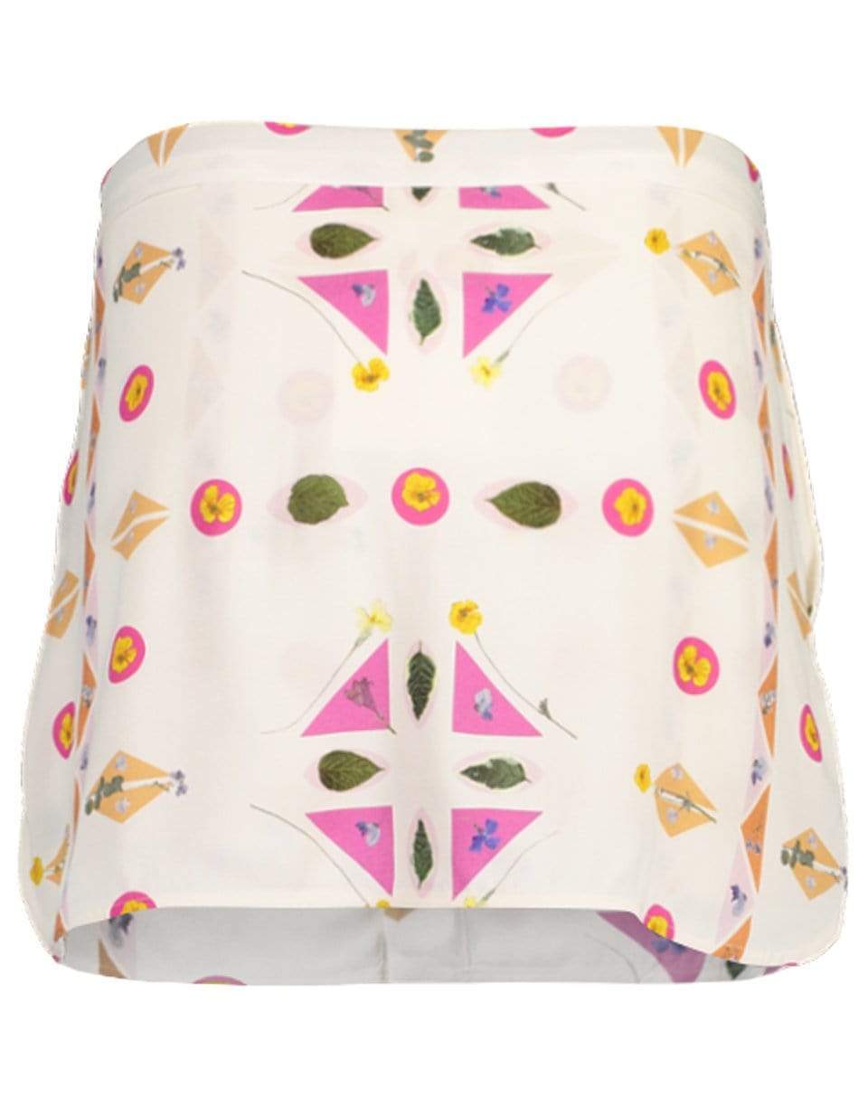 VICTORIA VICTORIA BECKHAM-Pressed Botanical Faille Mini Skirt-