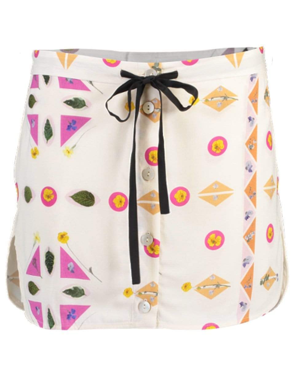 VICTORIA VICTORIA BECKHAM-Pressed Botanical Faille Mini Skirt-