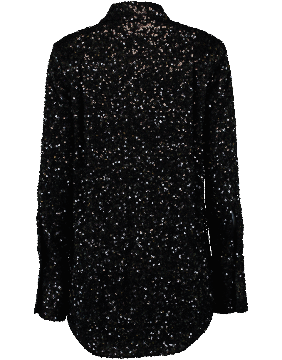 VICTORIA VICTORIA BECKHAM-Sequined Straight Shirt-