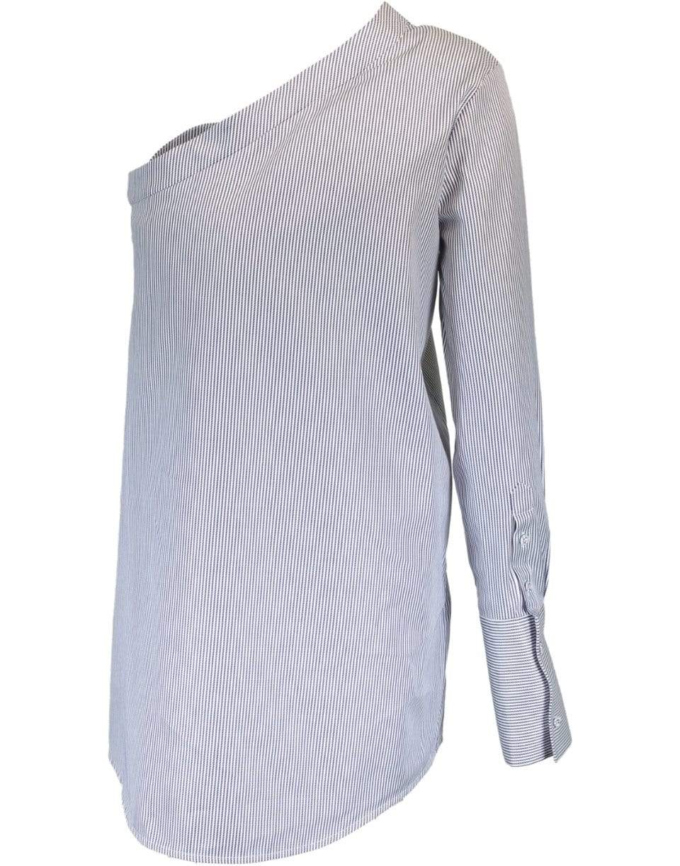 VICTORIA VICTORIA BECKHAM-One Sleeve Button Blouse-