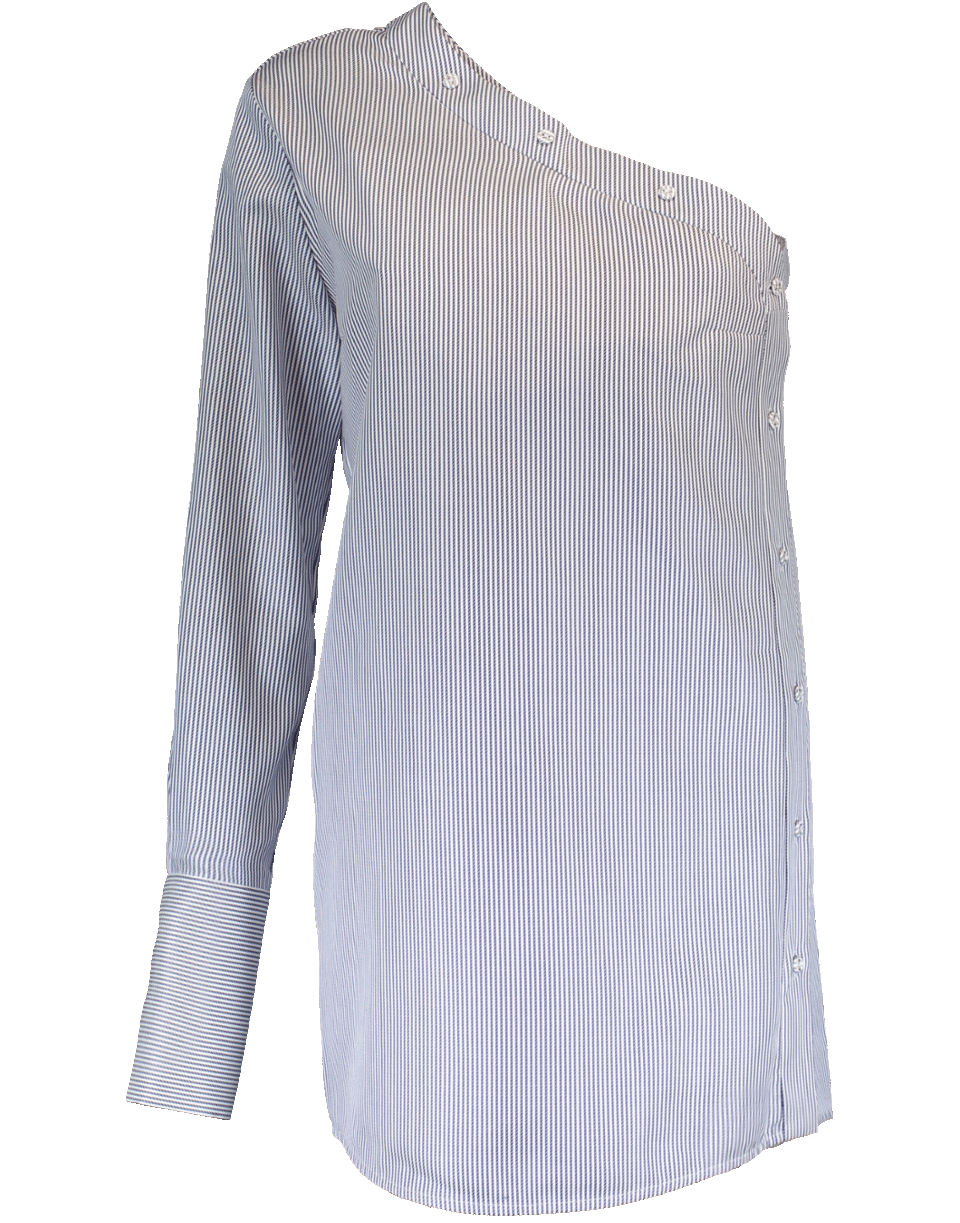 VICTORIA VICTORIA BECKHAM-One Sleeve Button Blouse-