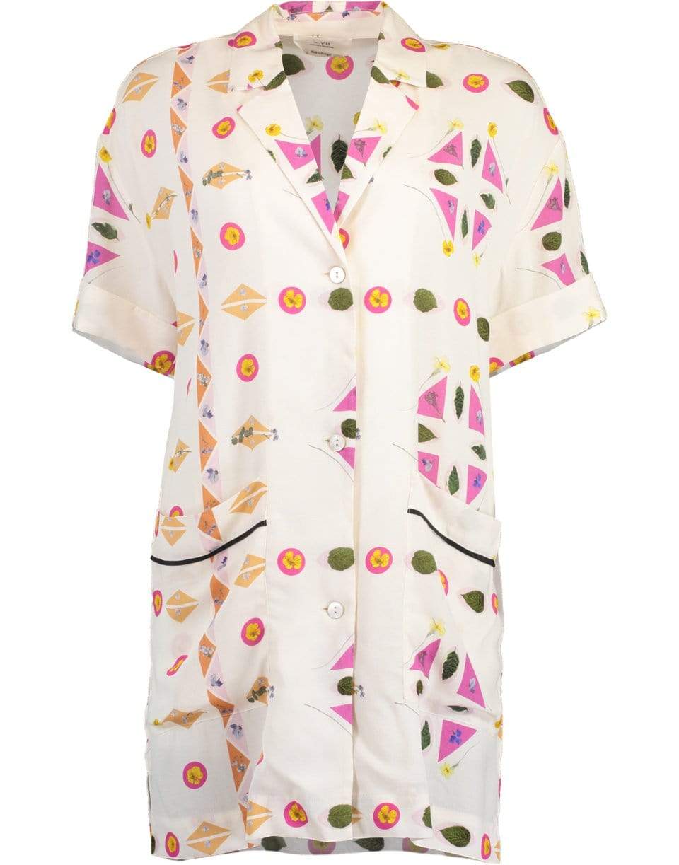 VICTORIA VICTORIA BECKHAM-Pressed Botanical Shirt-