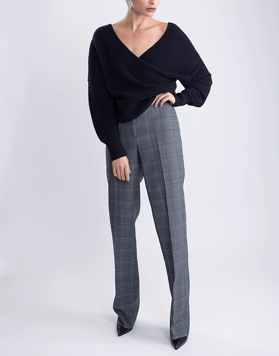 VICTORIA VICTORIA BECKHAM-Drape Front Sweater-