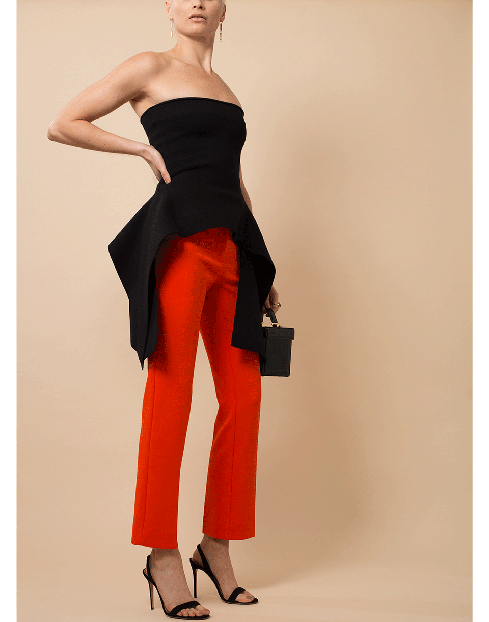 VICTORIA VICTORIA BECKHAM-Strapless Peplum Top-