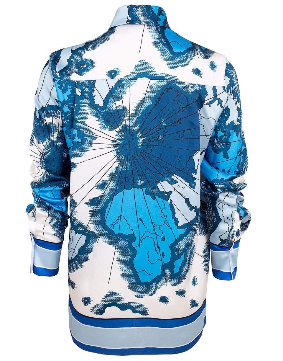 VICTORIA VICTORIA BECKHAM-Map Print Shirt-