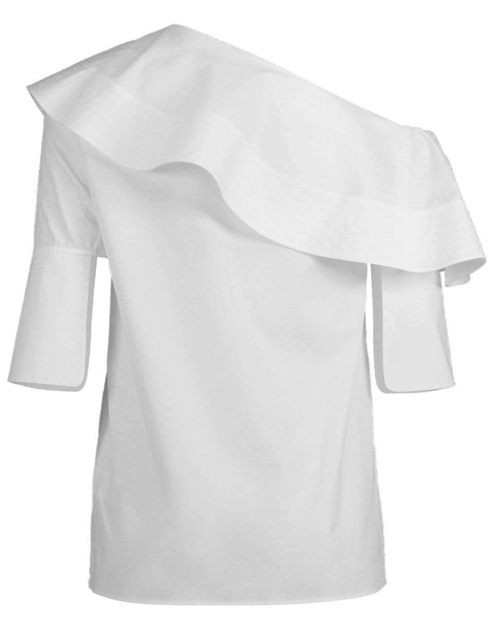 VICTORIA VICTORIA BECKHAM-Off the Shoulder Cotton Top-