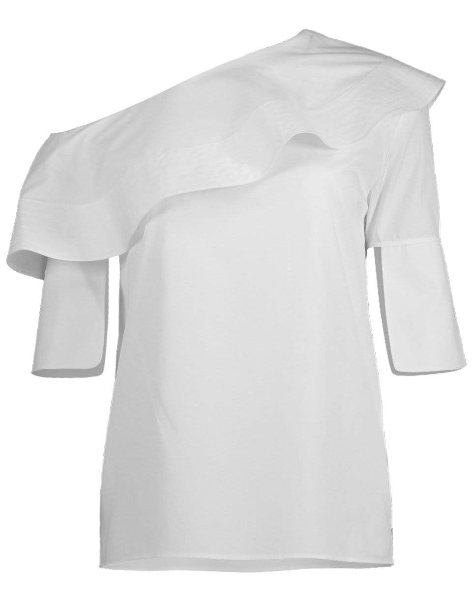 VICTORIA VICTORIA BECKHAM-Off the Shoulder Cotton Top-