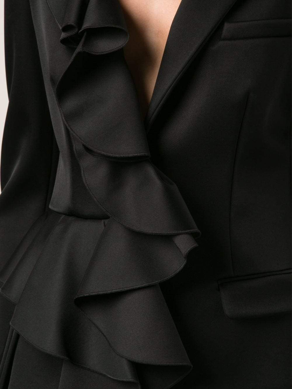 VIKTOR & ROLF-Ruffle Front Blazer-