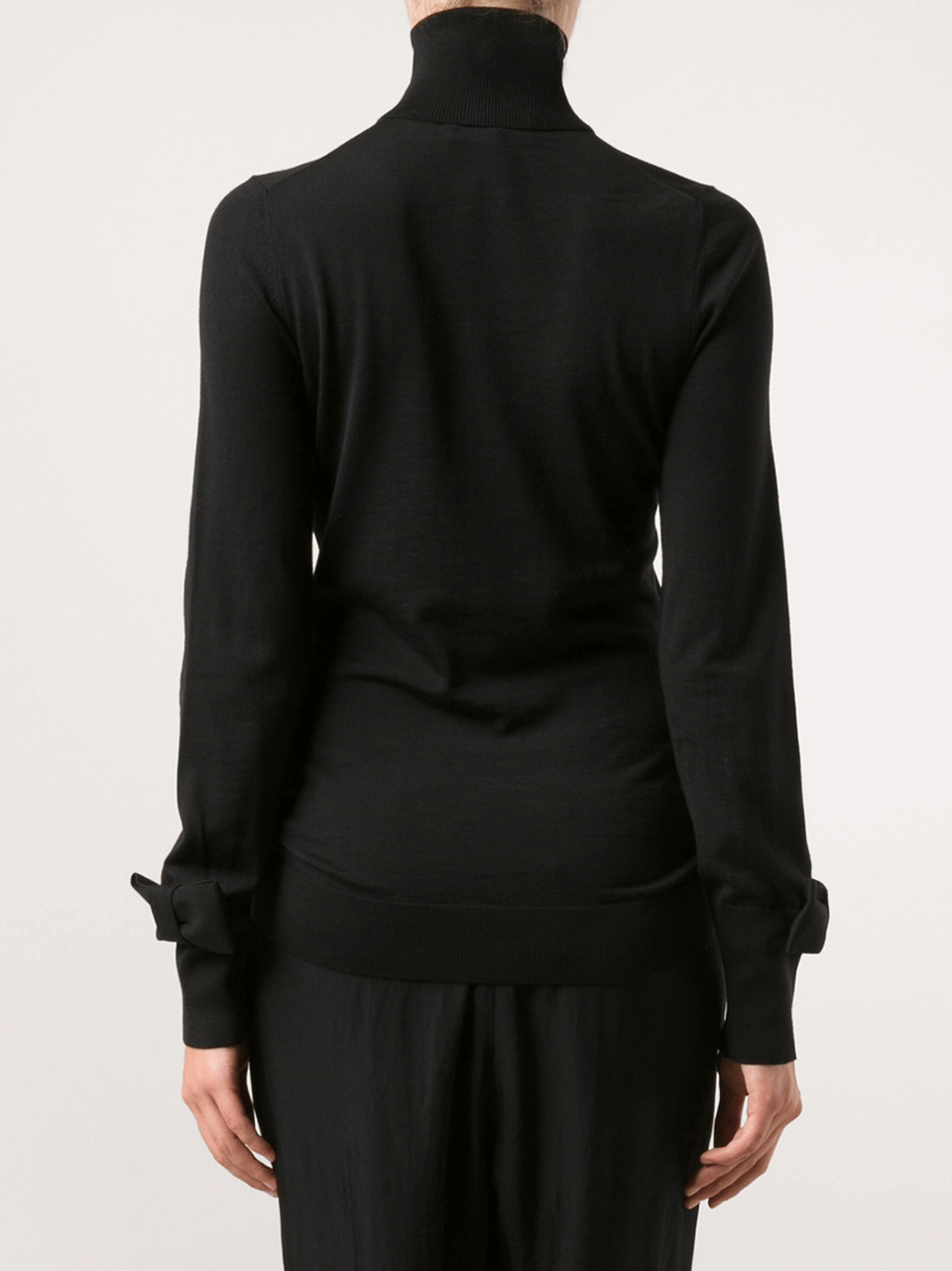VIKTOR & ROLF-Turtleneck With Bow Sleeve Detail-