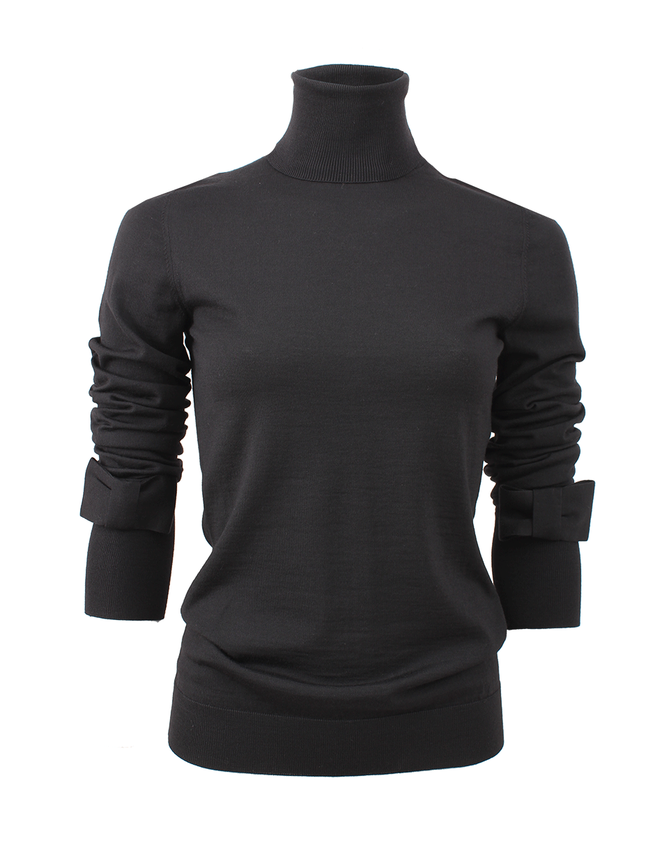 VIKTOR & ROLF-Turtleneck With Bow Sleeve Detail-