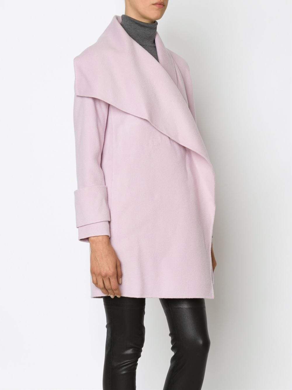VINCE-Drape Neck Coat-