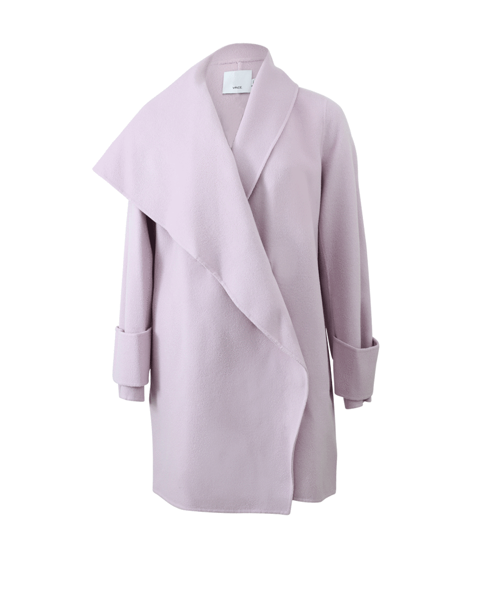 VINCE-Drape Neck Coat-