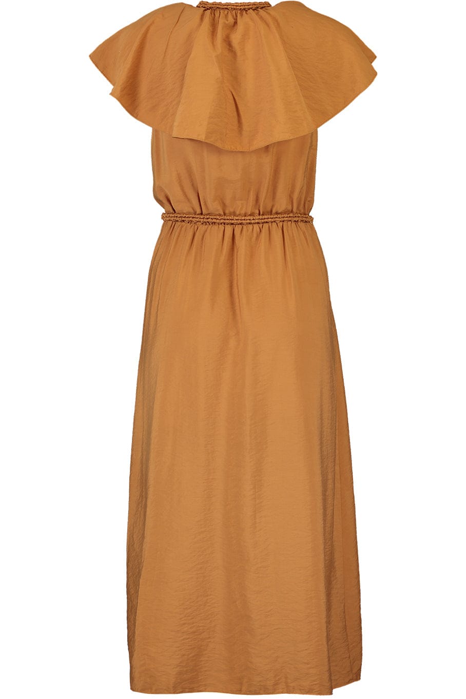VINCE-Braid Trim Belted Wrap Dress-