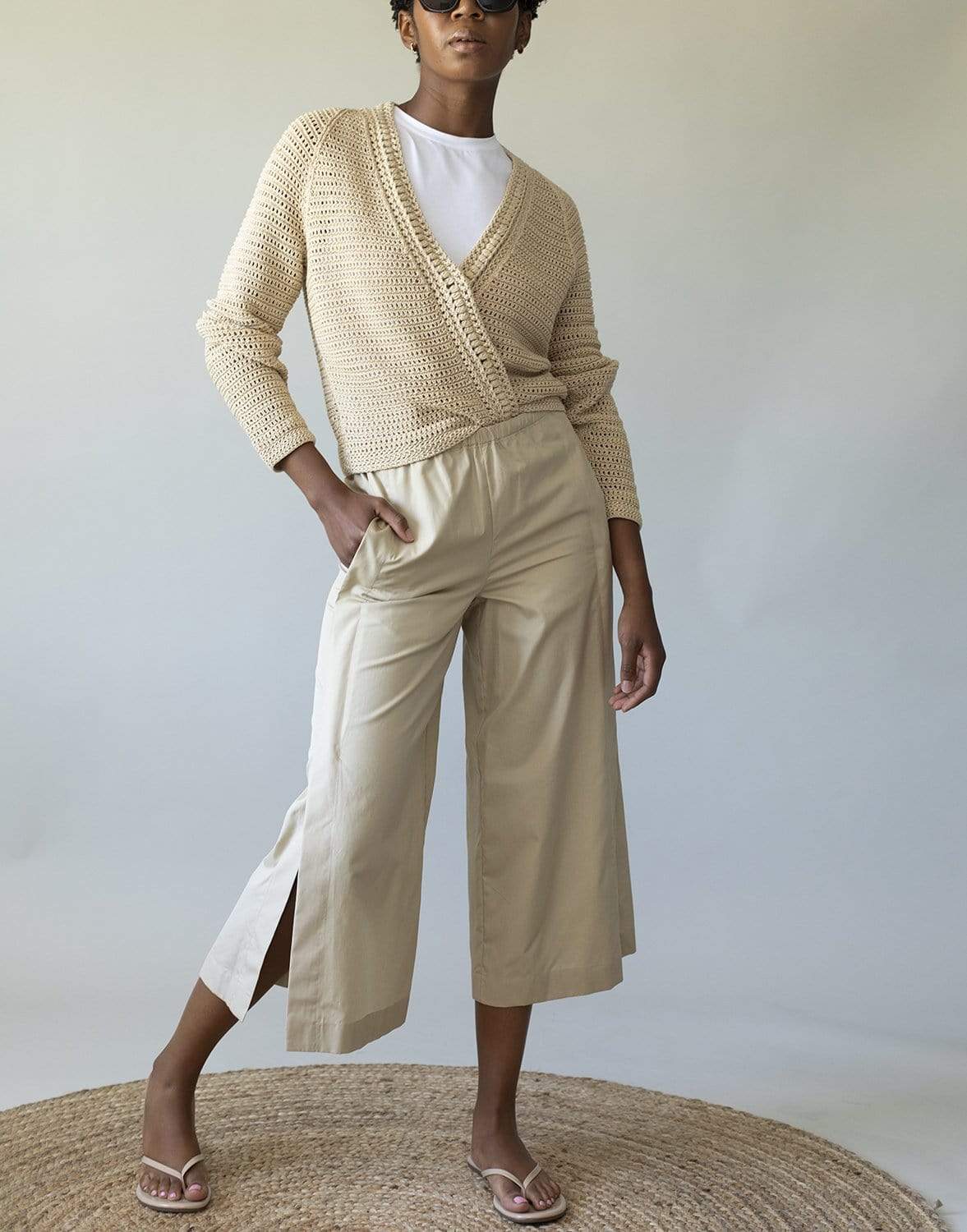 VINCE-Side Slit Culotte-