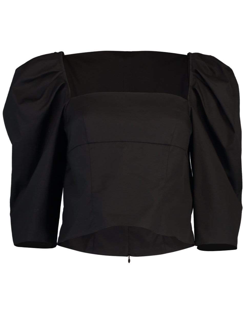 VINCE-Draped Long Sleeve Top-