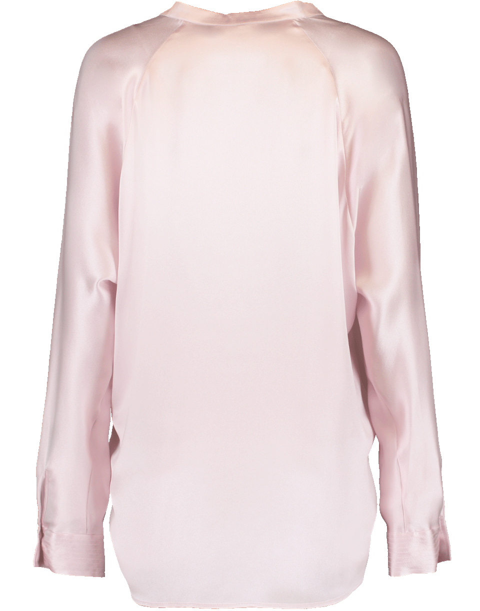 VINCE-Pull On Silk Blouse-