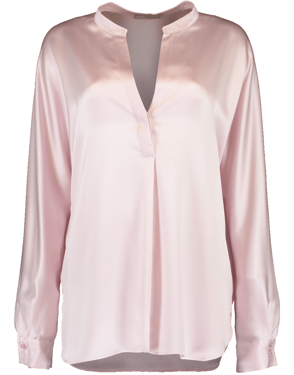 VINCE-Pull On Silk Blouse-
