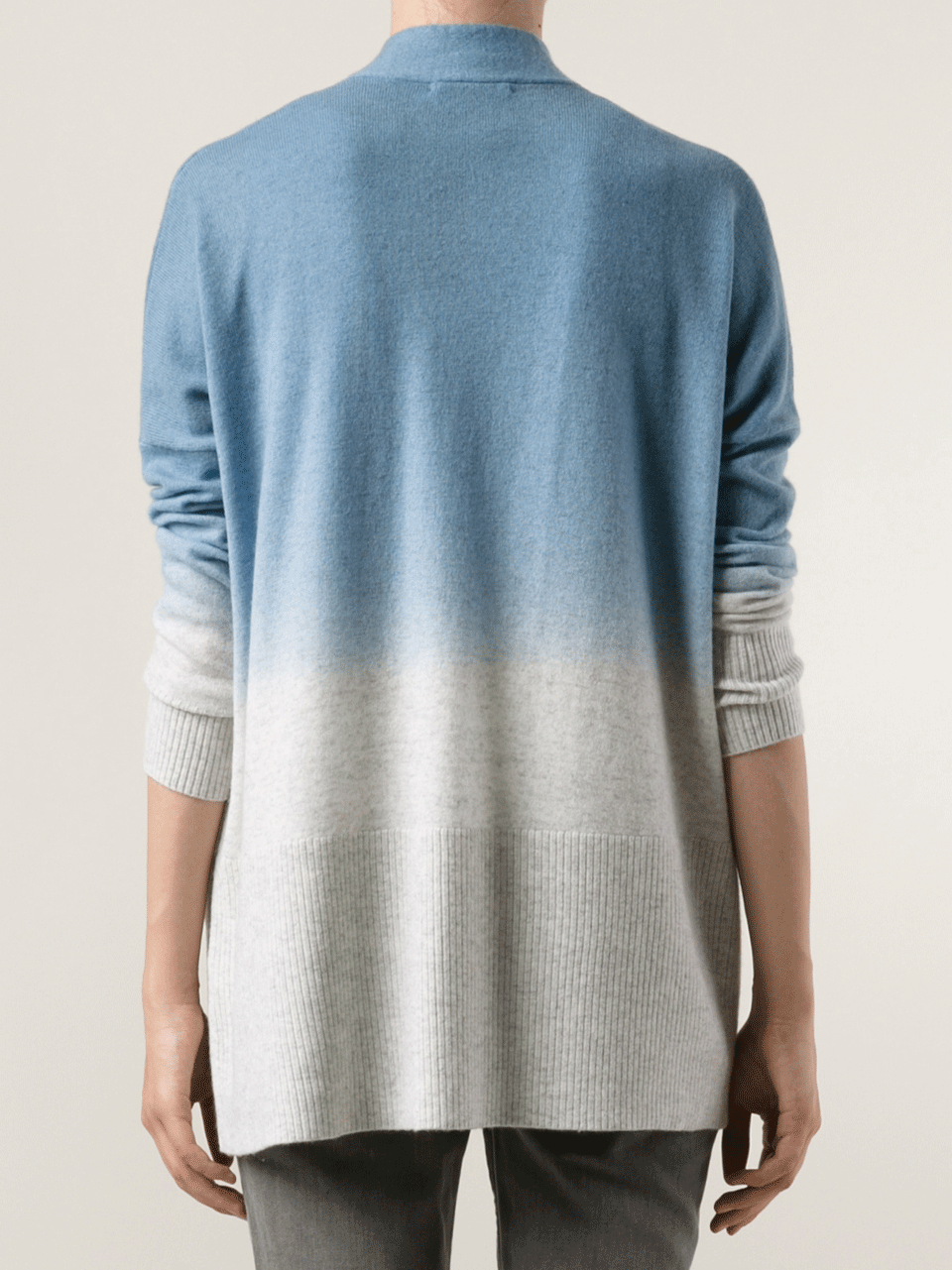 VINCE-Dip Dye Drape Cardigan-