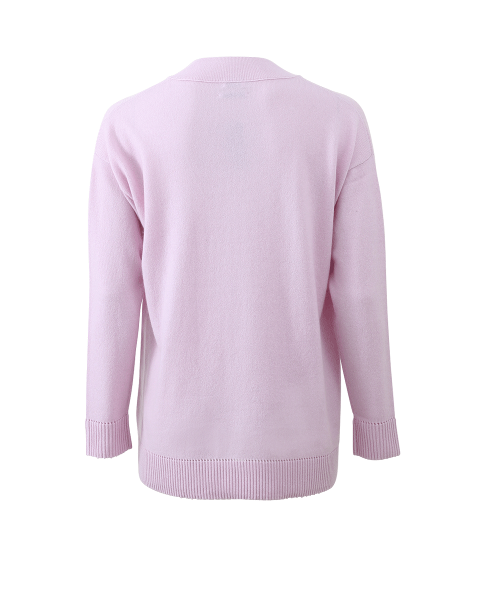 VINCE-Pointelle Trim Sweater-
