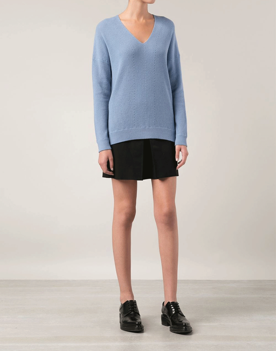 VINCE-V-Neck Knit Pullover-