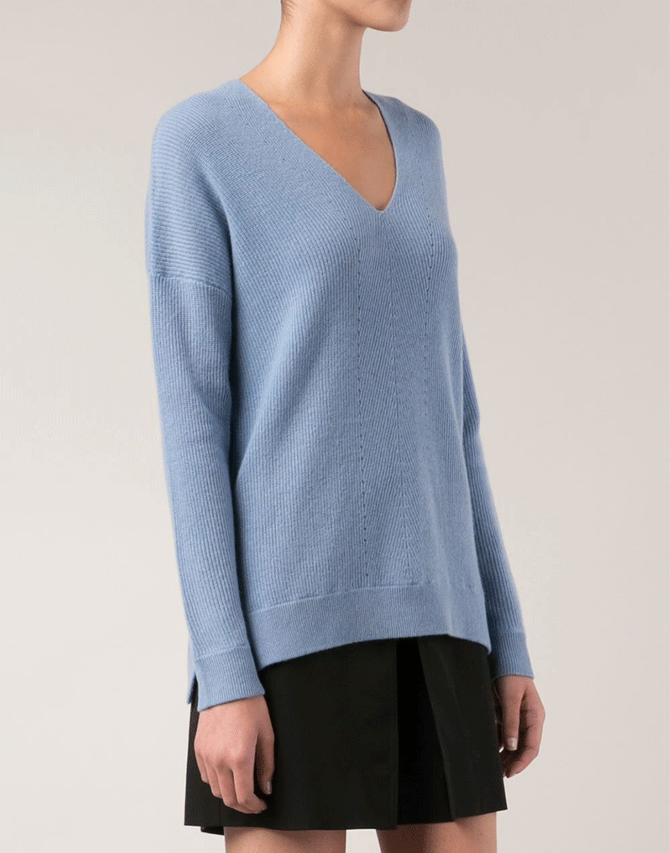 VINCE-V-Neck Knit Pullover-