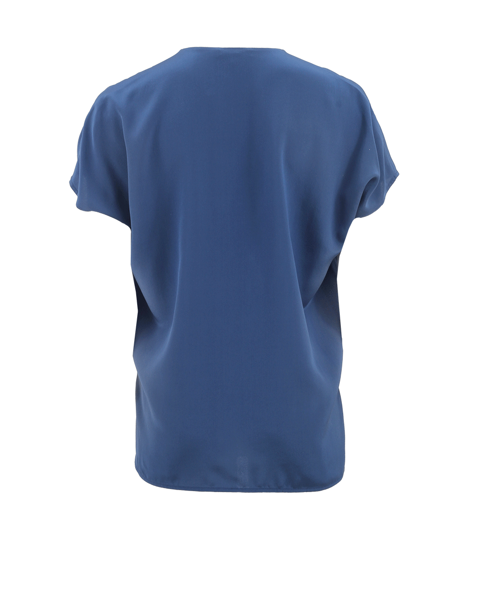 VINCE-V-Neck Split Neck Top-