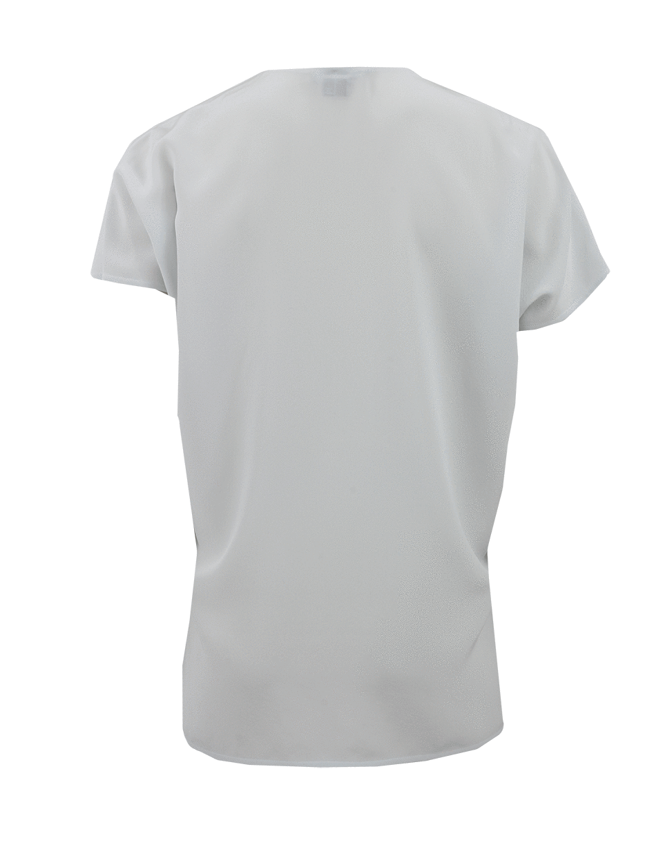 VINCE-V-Neck Split Neck Top-