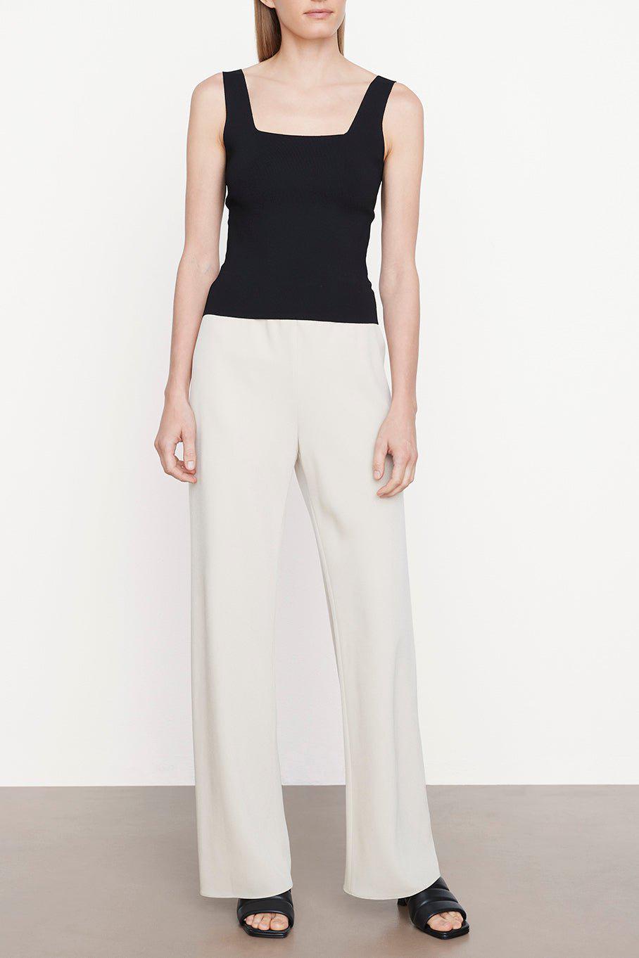 VINCE-Square Neck Tank - Black-