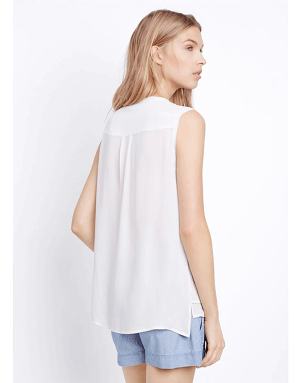 VINCE-Lace Overlay Tank-