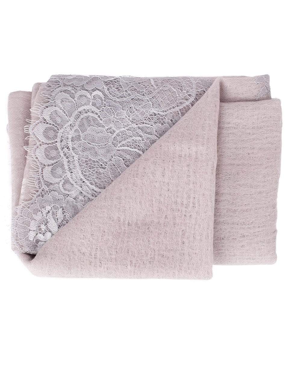 VINTAGE SHADES-Lace Trim Cashmere Scarf-GREY