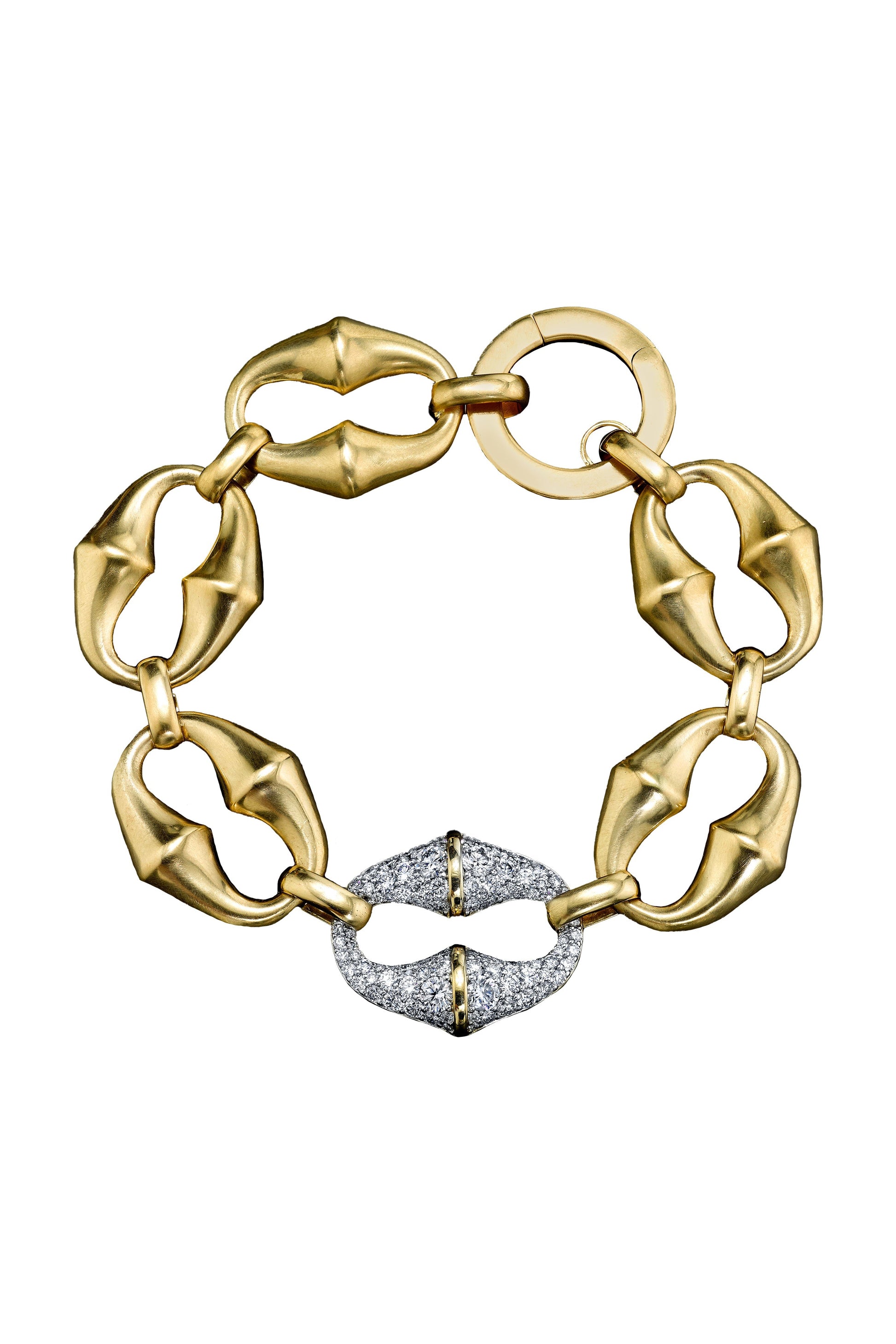 VRAM-Chrona Link Diamond Bracelet-YELLOW GOLD