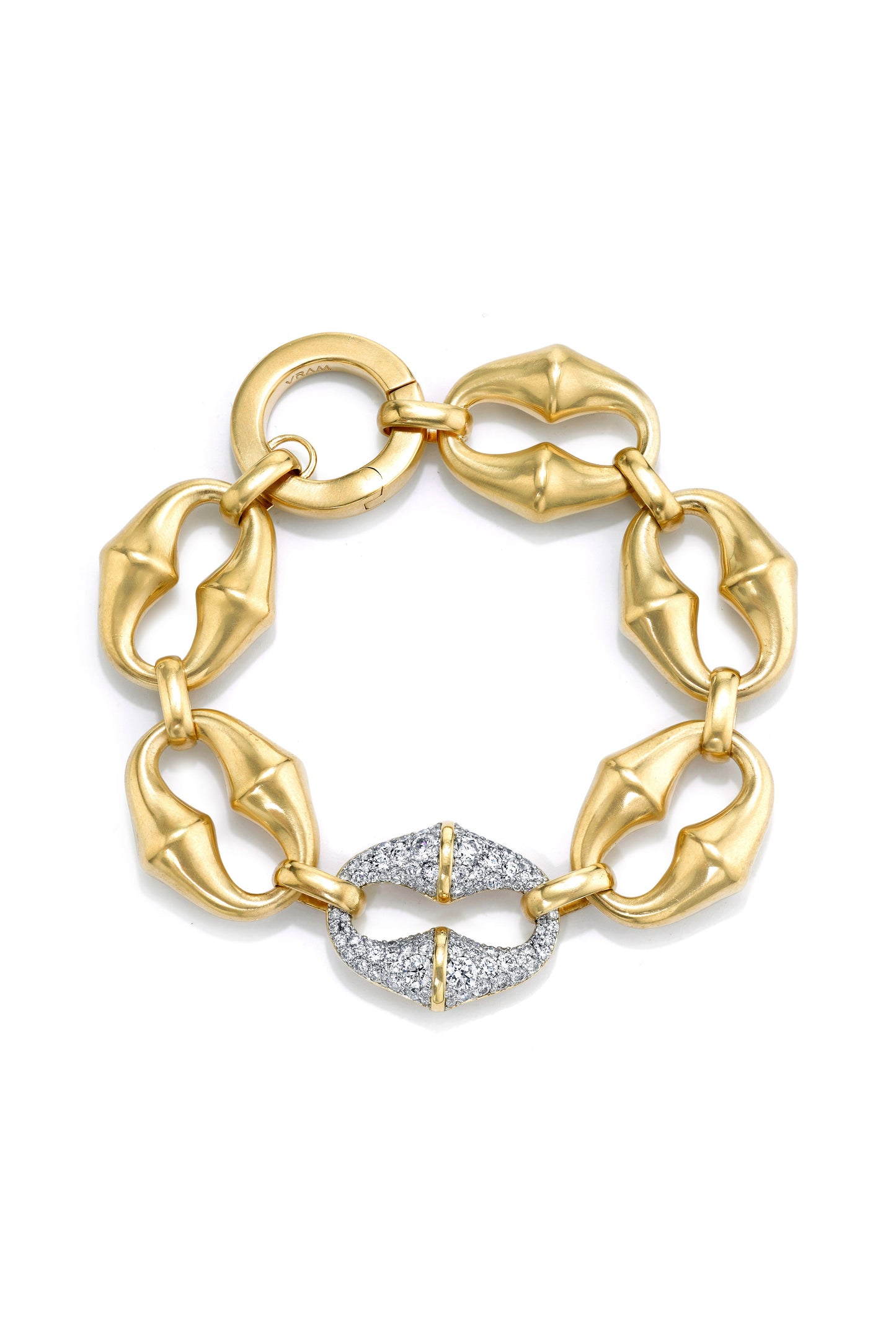 VRAM-Chrona Diamond Link Bracelet-YELLOW GOLD