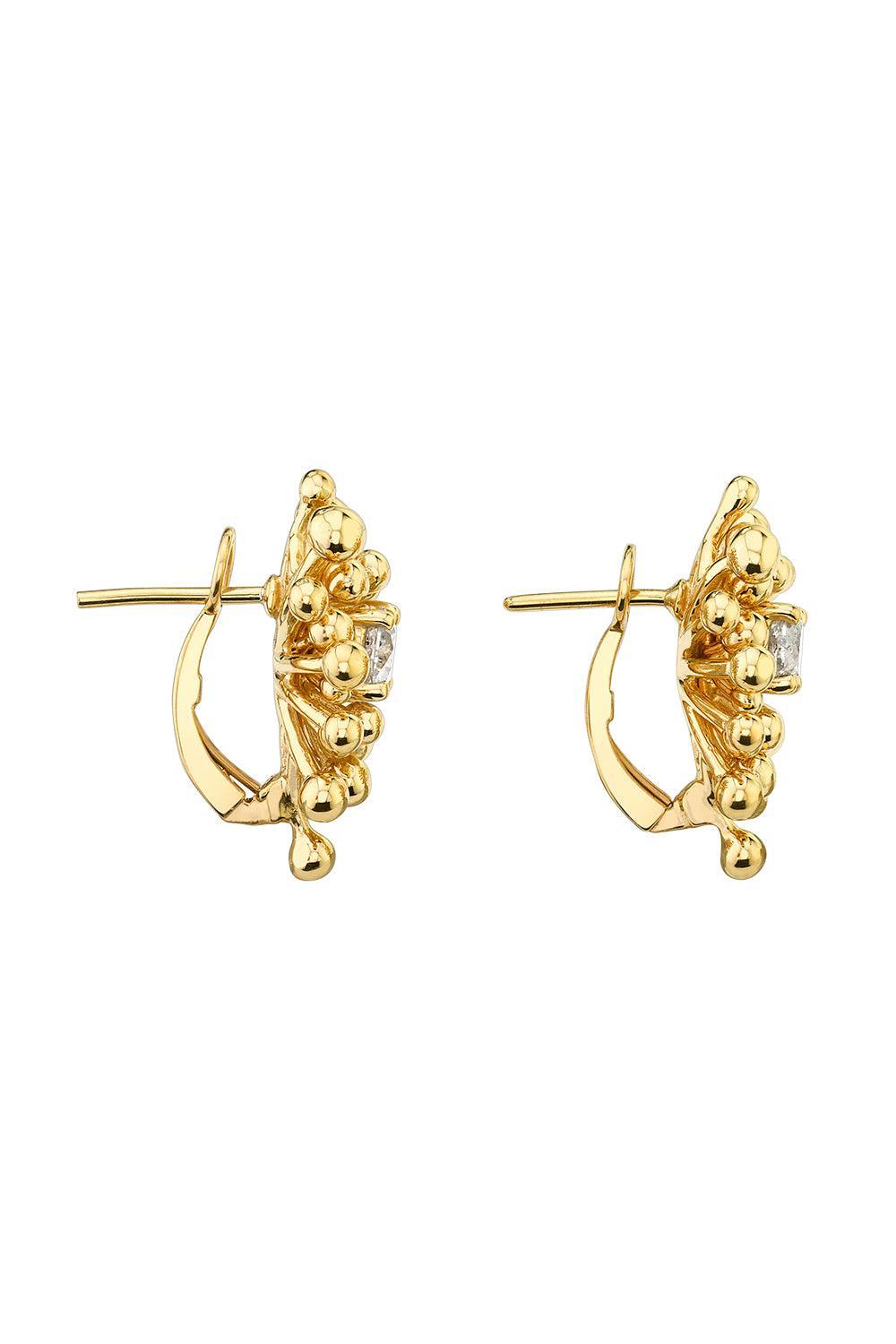 Grey Diamond Nocturne Stud Earrings-YELLOW GOLD-JEWELRYFINE JEWELEARRING-VRAM