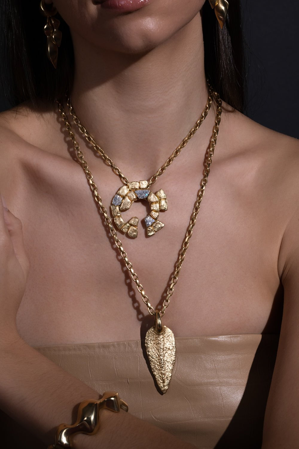 VRAM-Lynk Chain Necklace-YELLOW GOLD