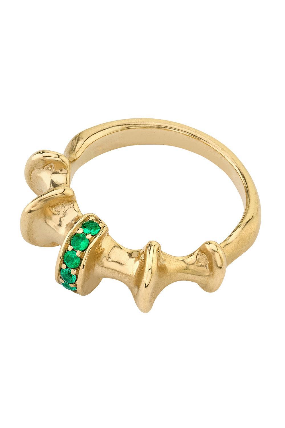Chrona I Emerald Ring-YELLOW GOLD-6.5-JEWELRYFINE JEWELRING-VRAM