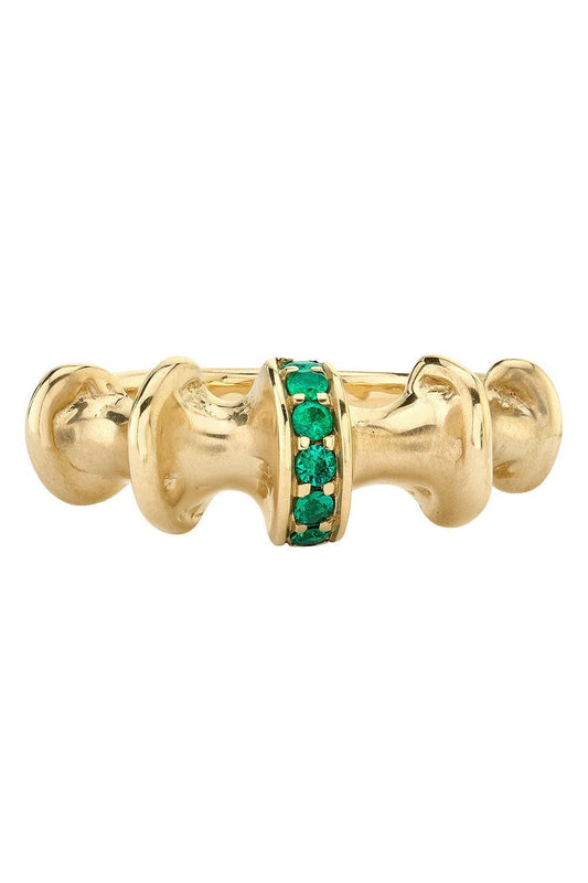 Chrona I Emerald Ring-YELLOW GOLD-6.5-JEWELRYFINE JEWELRING-VRAM