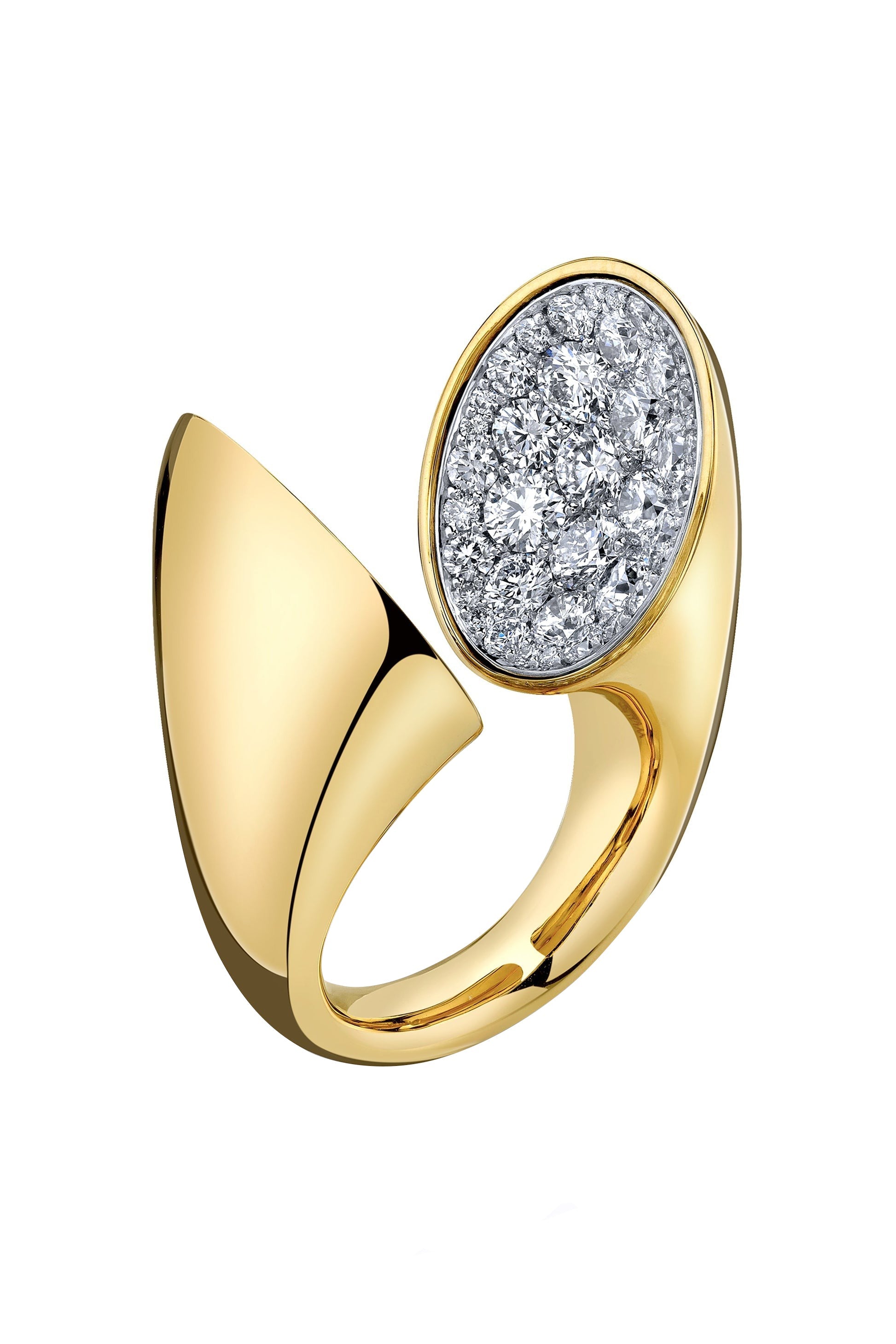 VRAM-Diamond Echo Ring-YELLOW GOLD