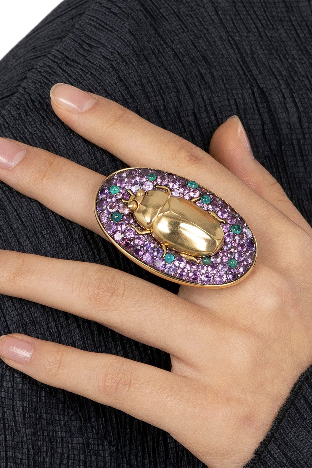 VRAM-Scarab Ring-YELLOW GOLD