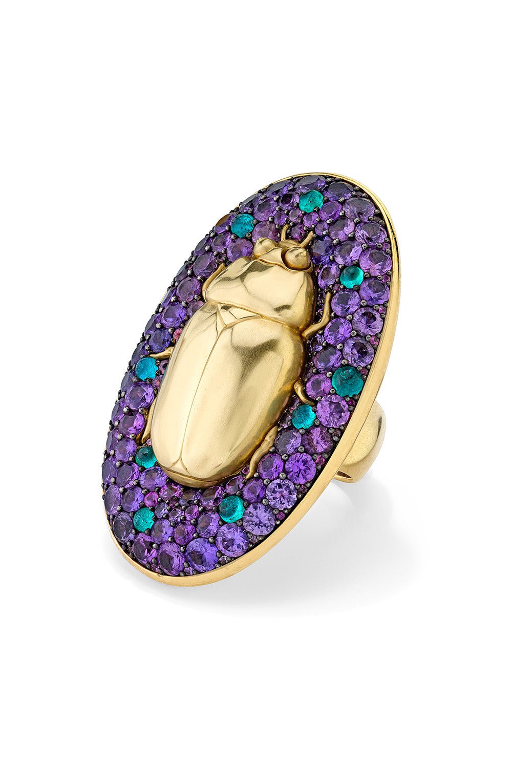 VRAM-Scarab Ring-YELLOW GOLD