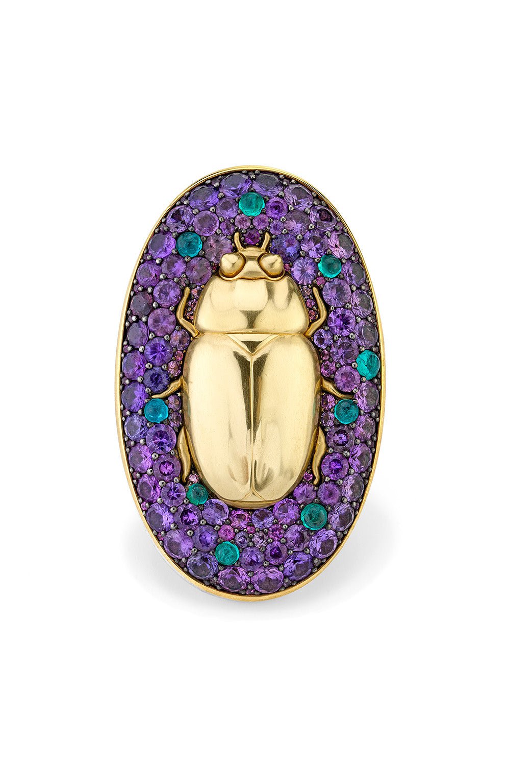 VRAM-Scarab Ring-YELLOW GOLD
