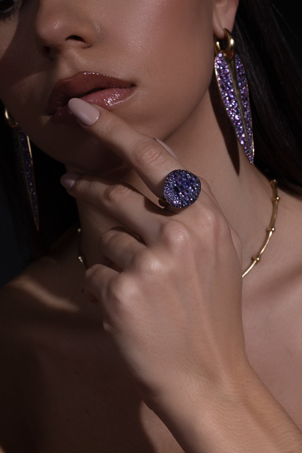 VRAM-Colony I Purple Sapphire Ring-YELLOW GOLD