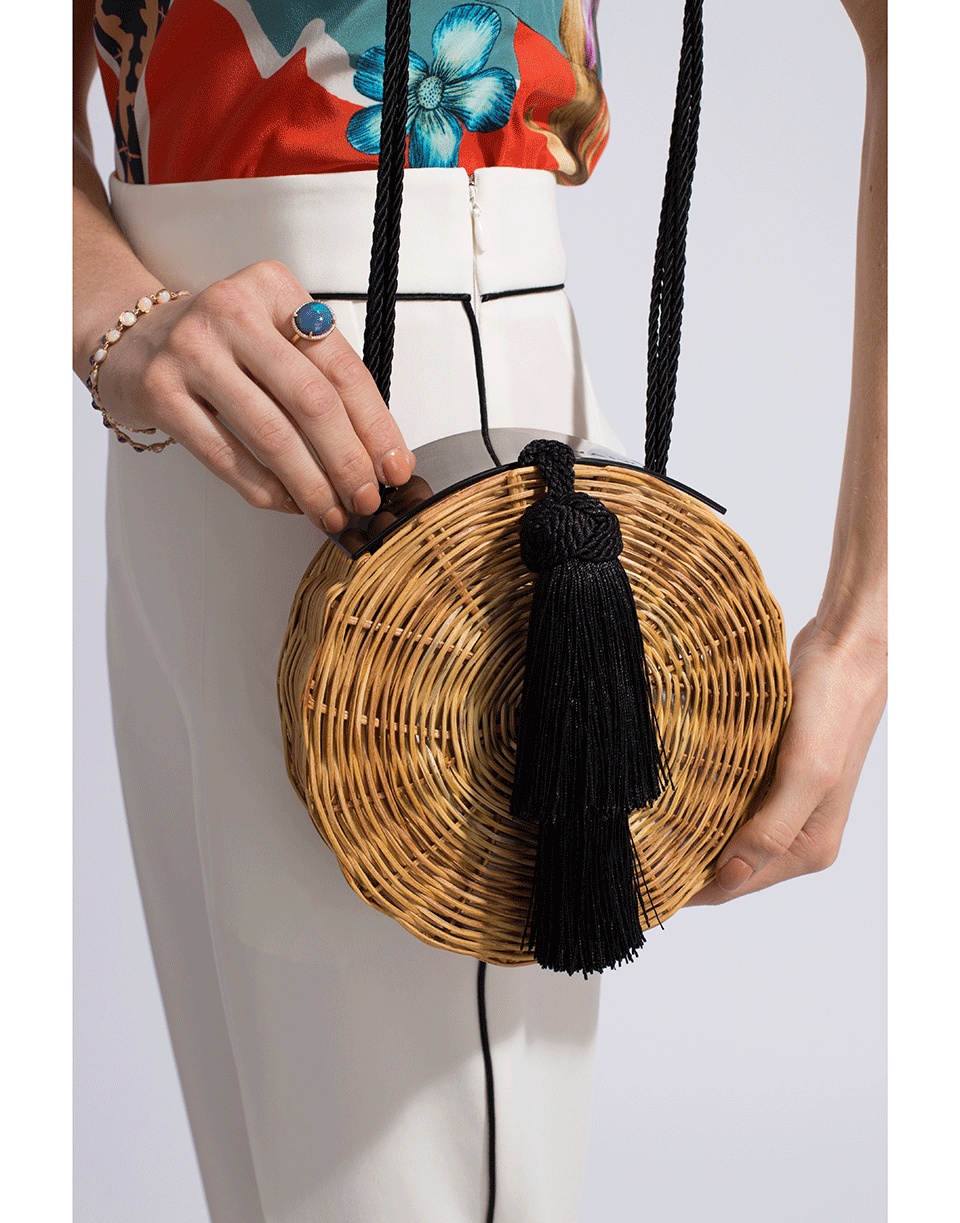 WAI WAI-Petite Balaio Handbag-BLK/BRWN
