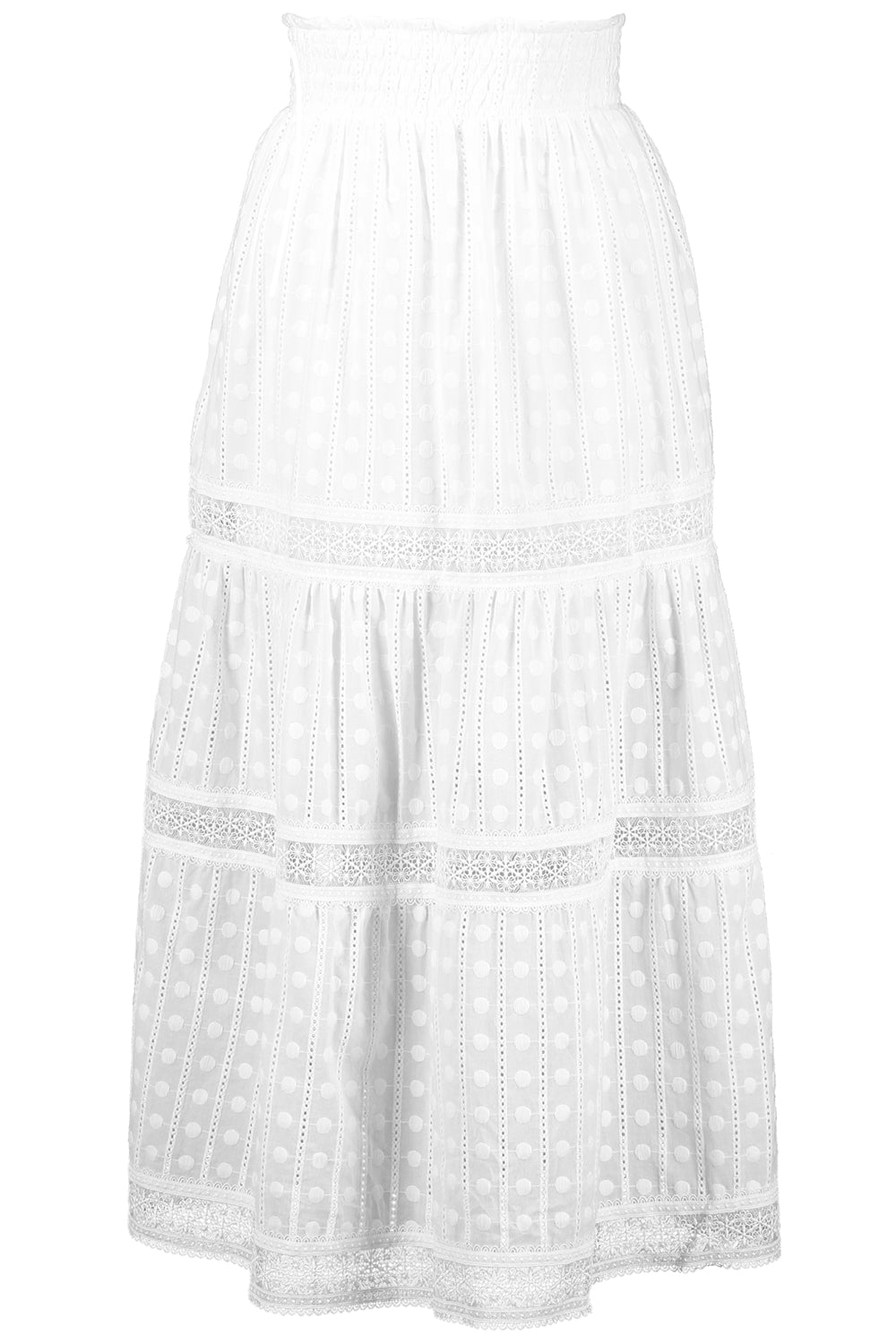 Angela Maxi Skirt-WHITE-XS-CLOTHINGSKIRTMAXI-WAIMARI