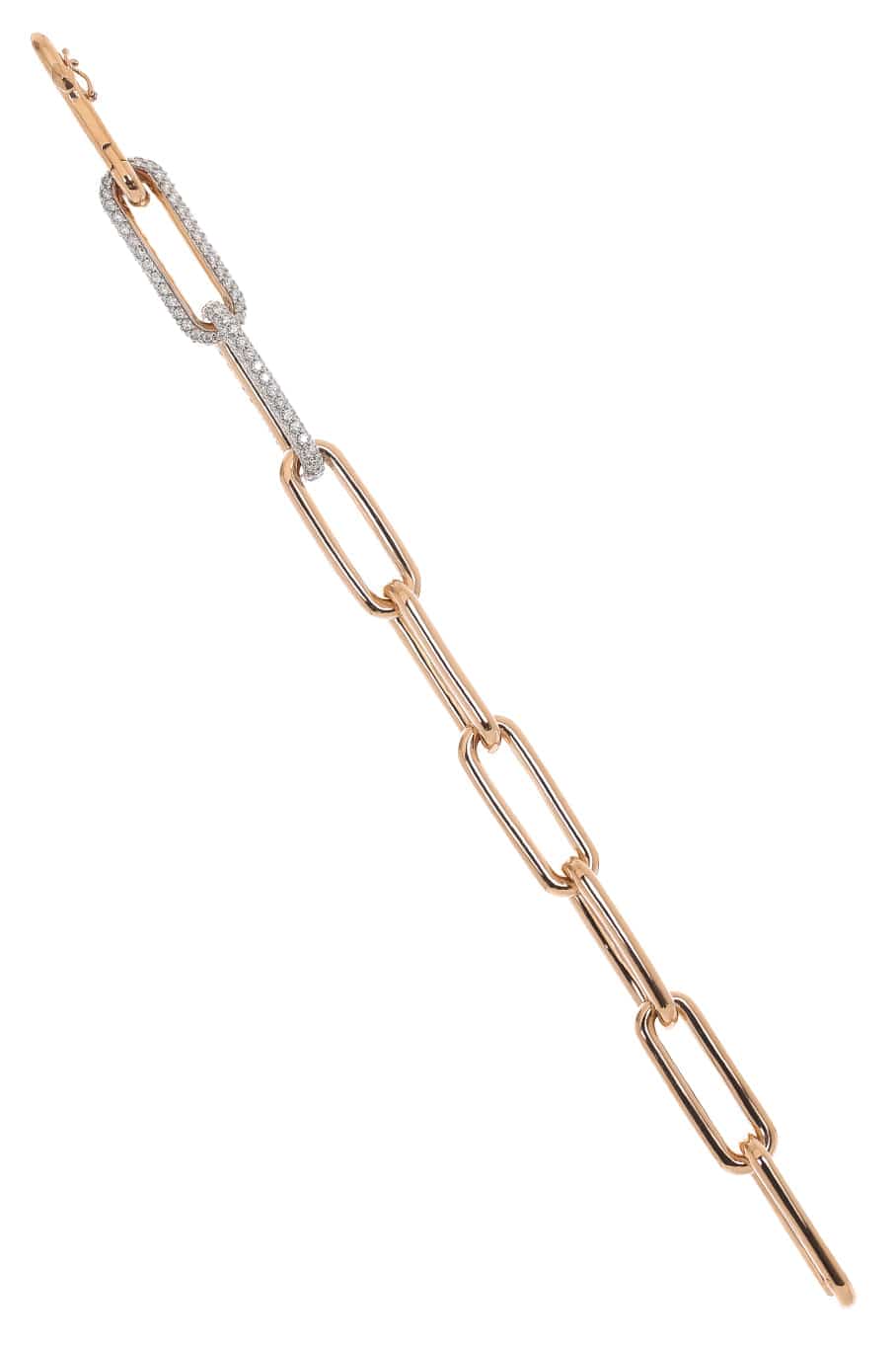 WALTERS FAITH-Elongated Diamond Link Bracelet-ROSE GOLD